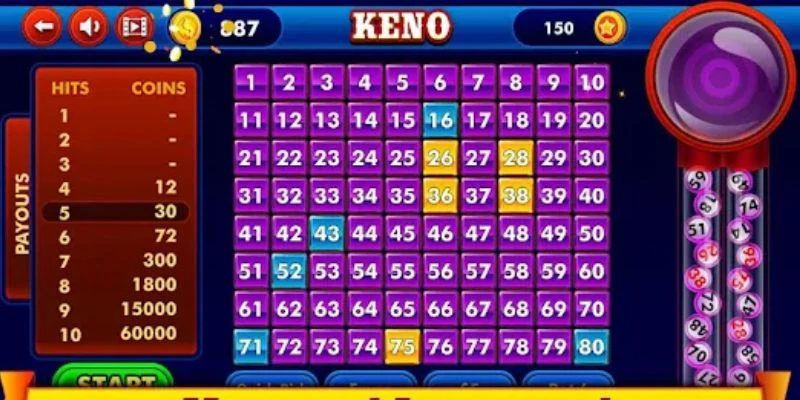 Tìm hiểu về trò chơi Keno 